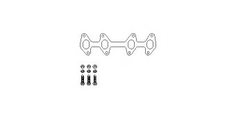 HJS 82 32 6981 Mounting Kit, catalytic converter